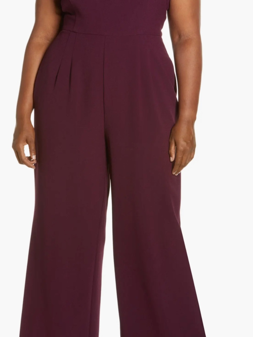 julia jordan Wide-Leg Jumpsuit in Plum